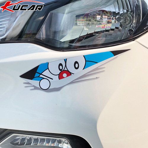 Car sticker scratch cover scratch cover waterproof sunscreen car door strip creative cartoon decoration internet celebrity sticker