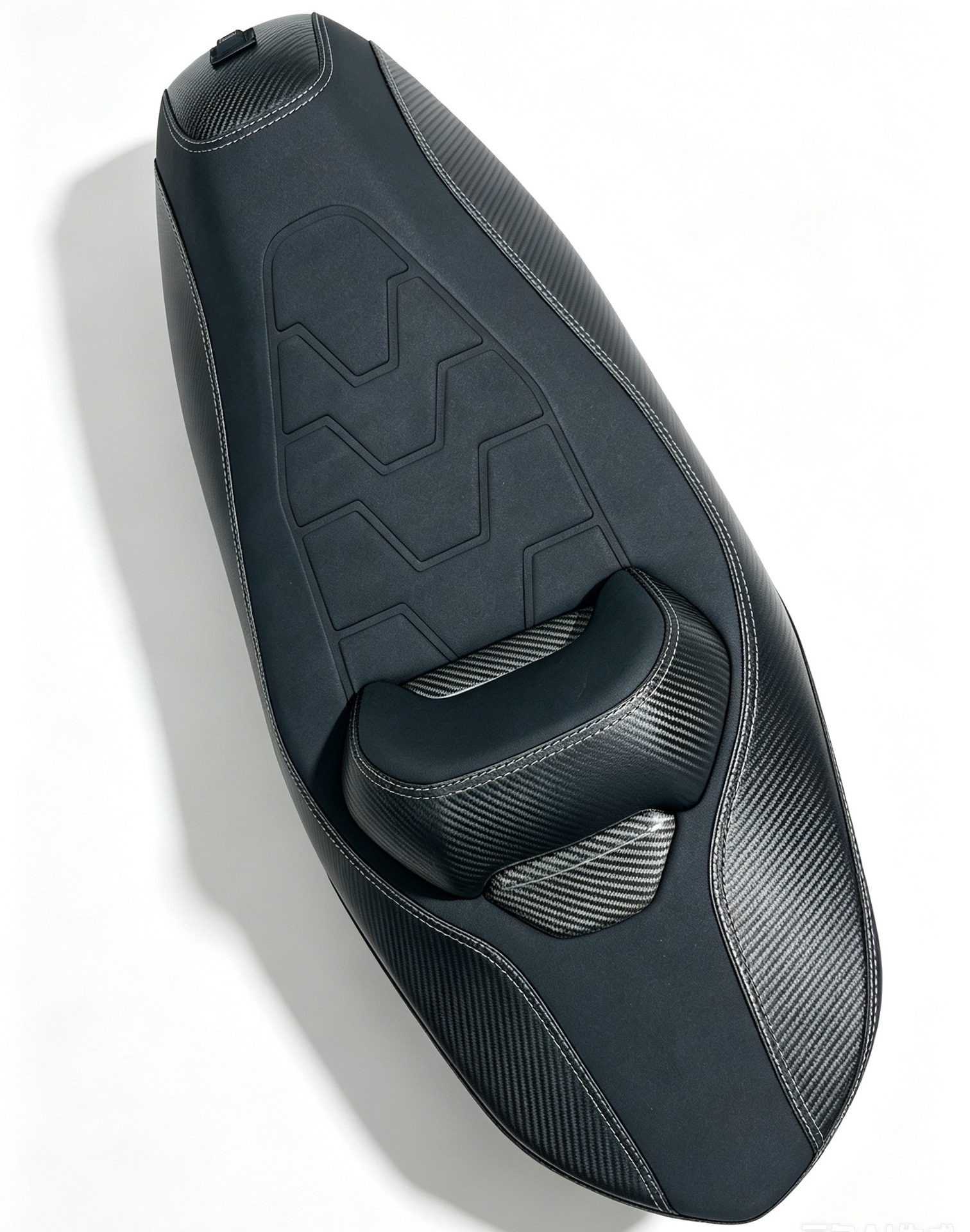 Cross-border wholesale motorcycle modification parts: seat cushion with lumbar support design, non-destructive installation, non-slip, breathable, soft and comfortable
