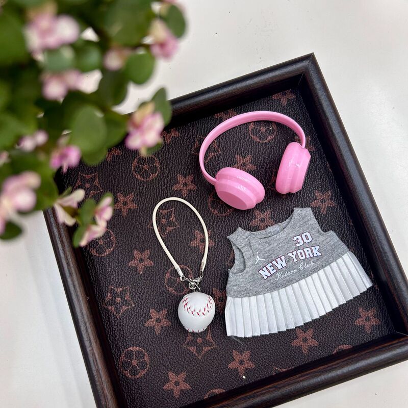 Only Clothes 17cm Plush Doll Dress Baseball Suit Cute Outfit Replacement Clothing Accessories Gift