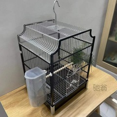 麓f亞克力不鏽鋼大號豪華版鸚鵡籠八哥籠鷯哥牡丹玉鳥虎皮鳥籠