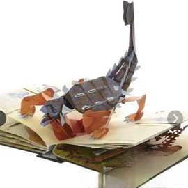 定制3D Encyclopedia Prehistorica Dinosaurs恐龙百科全书立体书