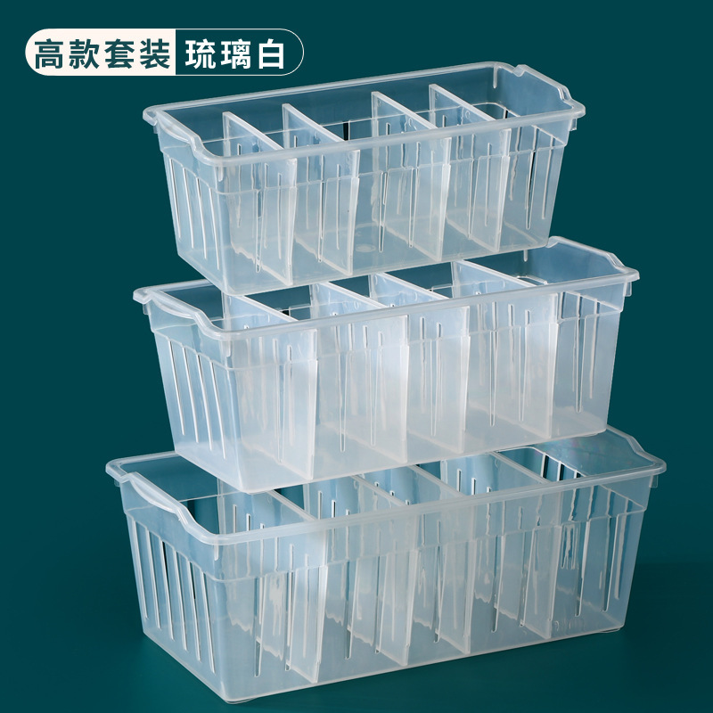 透明デスクトップ収納ボックスプラスチック長方形収納バスケット引き出しオーガナイザー多機能収納ボックスZhao Zhishun|undefined