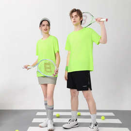 170g速干户外运动服短袖T恤男女夏定制印logo图案图片健身房跑步t