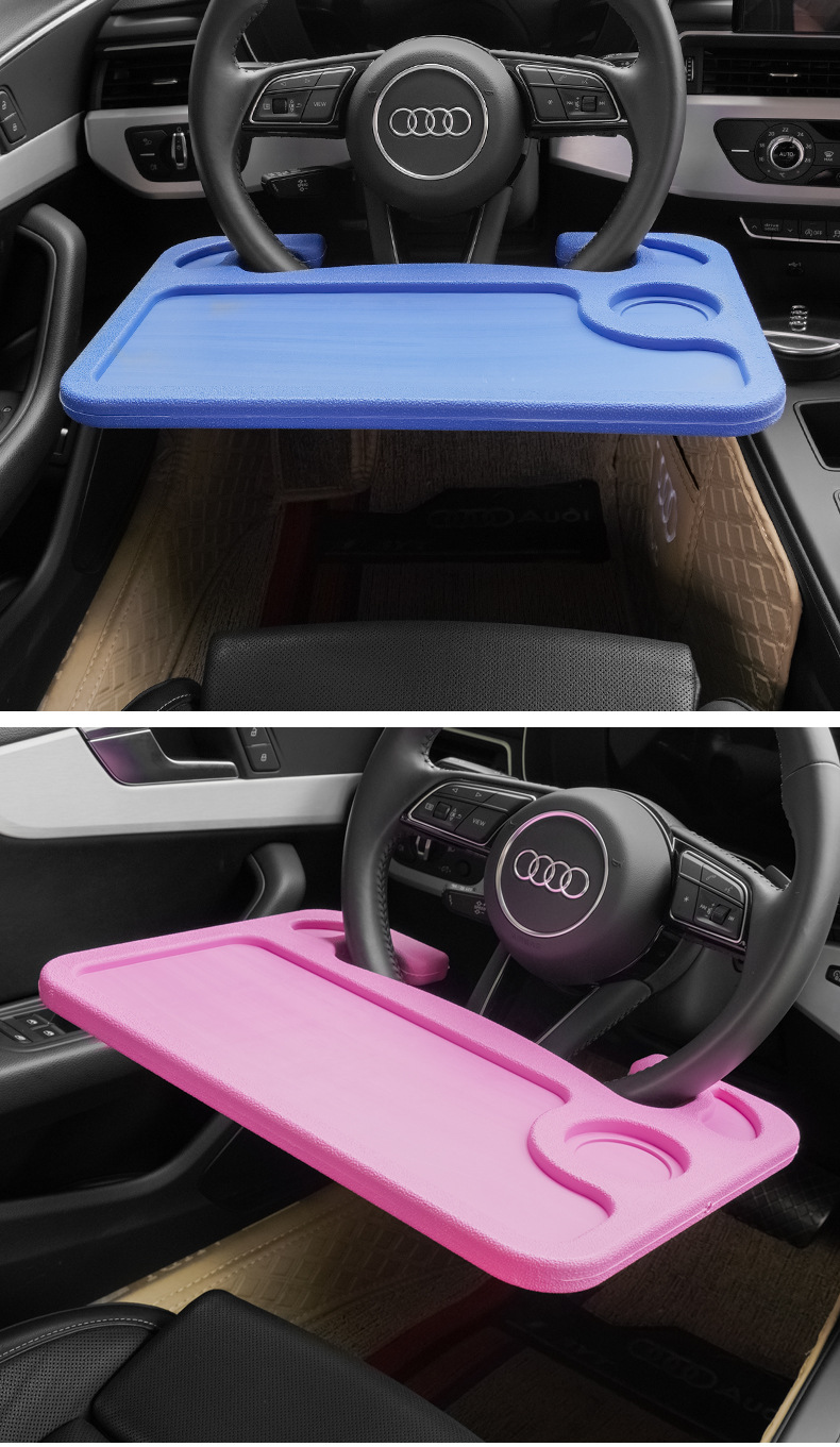 Cross-border car steering wheel storage rack car multi-function computer bracket dining table plate car desk board