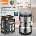 RAF欧规美规磨豆机电动干磨机家用研磨杯便携式打粉机不锈钢咖啡
