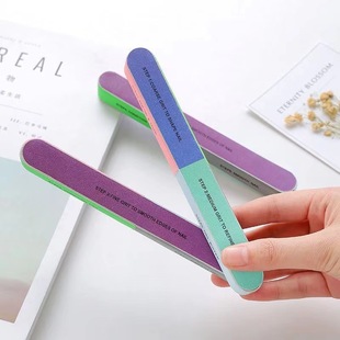 Creative printing nano nail file, frosted strip, six-sided polishing file, nail tool strip, nail grinder