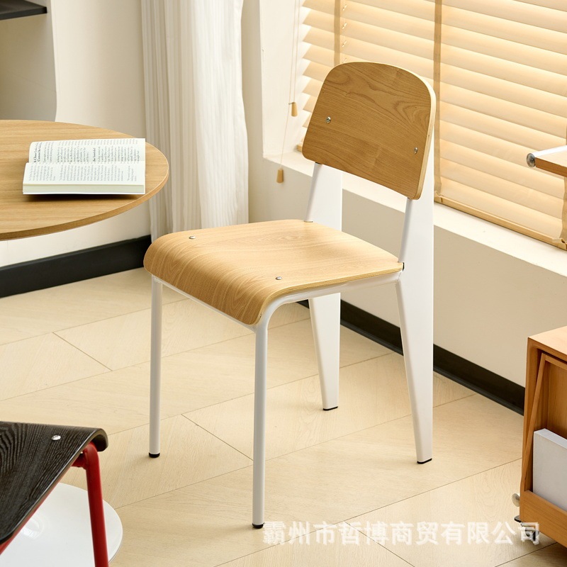 レトロなダイニングチェア標準椅子デザイナー無垢材の椅子家庭用背もたれ学生デスクチェアシンプルなダイニングテーブルチェア|undefined