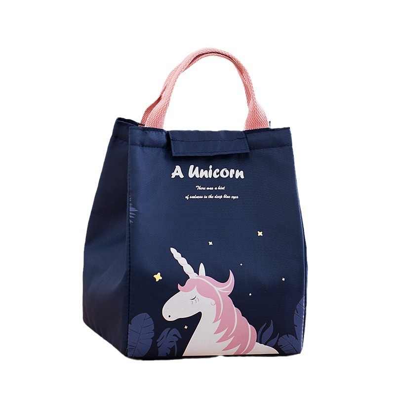 Bolsa de lonchera transfronteriza tela Oxford papel de aluminio engrosado bolsa de almacenamiento en frío bolsa de lona para estudiantes de oficina bolsa de almuerzo