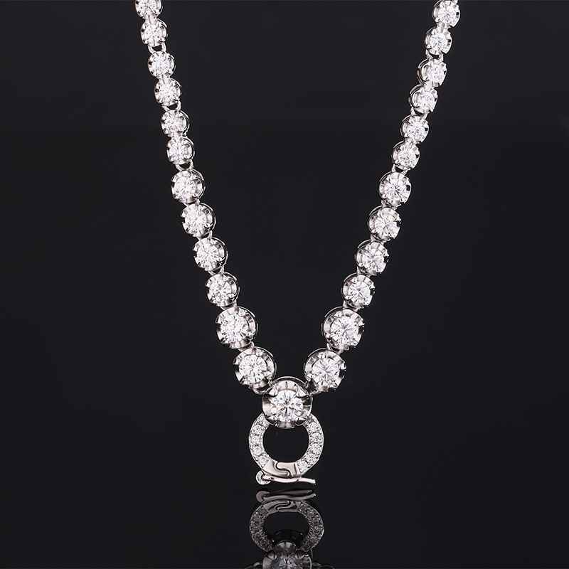 Zhuang Sheng joyería S925 todo el cuerpo collar de burbujas de plata hebilla universal cadena del todo fósforo collar de Las Mujeres 45cm50cm