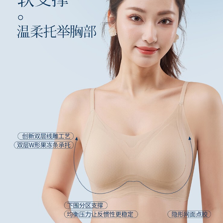 Manufacturer Wholesale Donna Mina Jelly Ice Silk Underwear Summer Wireless Bra Strapless Women's Seamless Beautiful Back Tube Top Manufacturer Wholesale Donna Mina Jelly Ice Silk Underwear Summer Wireless Bra Strapless Women's Seamless Beautiful Back Tube Top