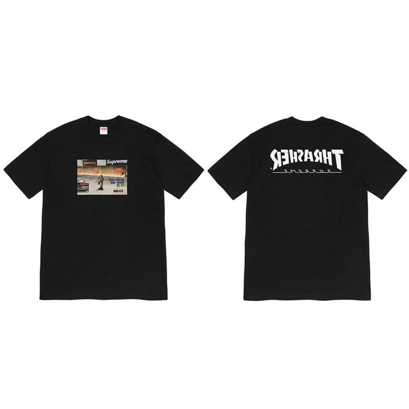 クロスボーダーファッションとトレンディなシュプリームレタープリントラウンドネック半袖ユニセックスストリートファッションTシャツドロップシッピング|undefined