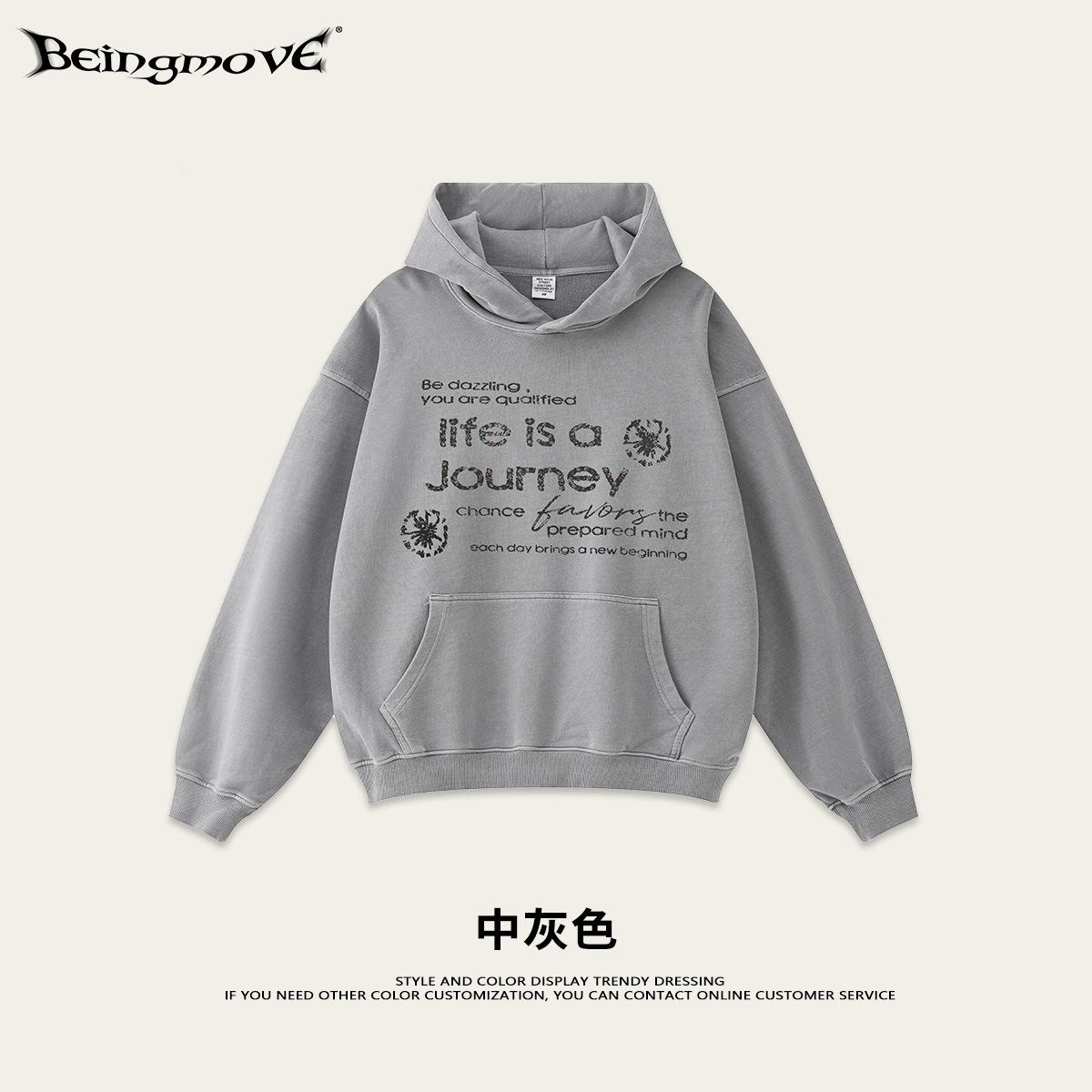 2025 otoño americano retro patrón de flocos de nieve hacer vieja impresión de hombre suéter de otoño y invierno marca de moda con capuchón pareja suéter