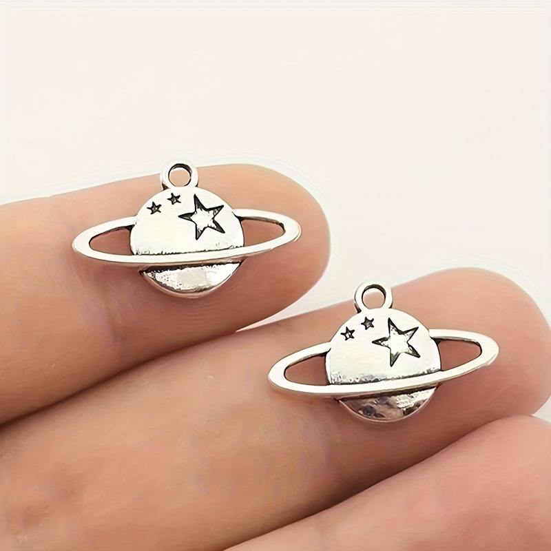 Ancient Silver Mars Planet Star DIY Jewelry Accessories Pendant Charm Necklace Bracelet Pendant