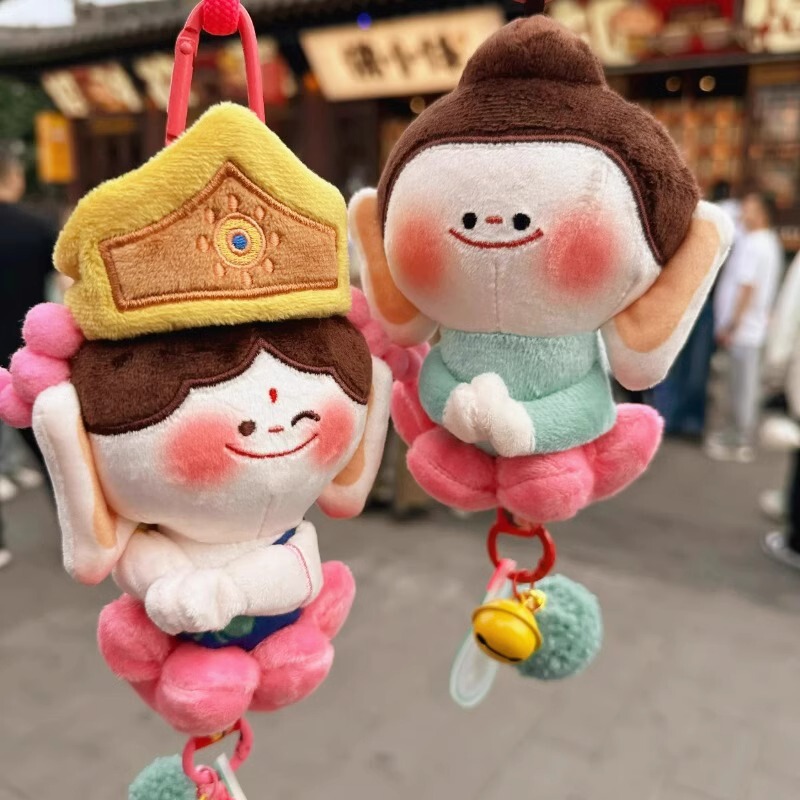 云冈石窟莲花佛小伴玩偶大同周边文创纪念品挂件精品钥匙扣车挂饰|undefined