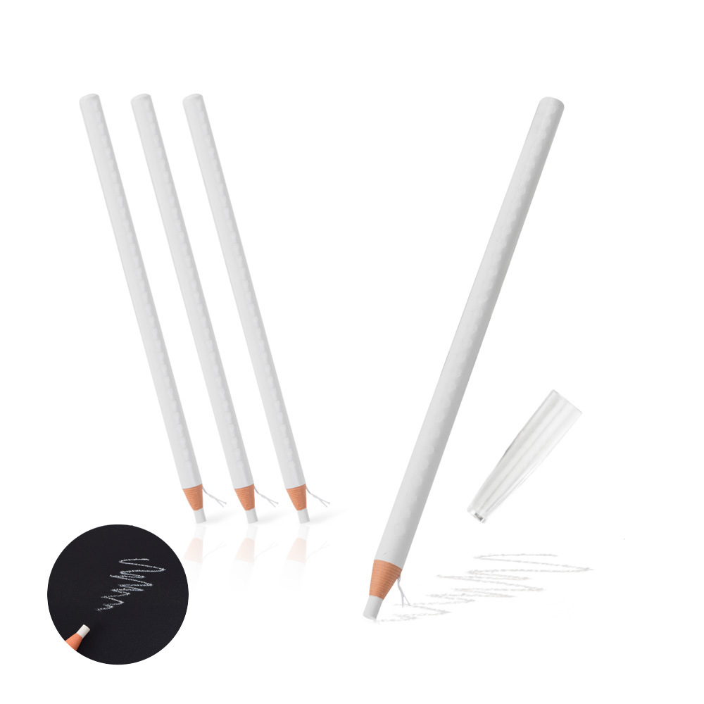 Factory wholesale eyebrow drawing tool 1818, white eyebrow pencil with thread drawing.