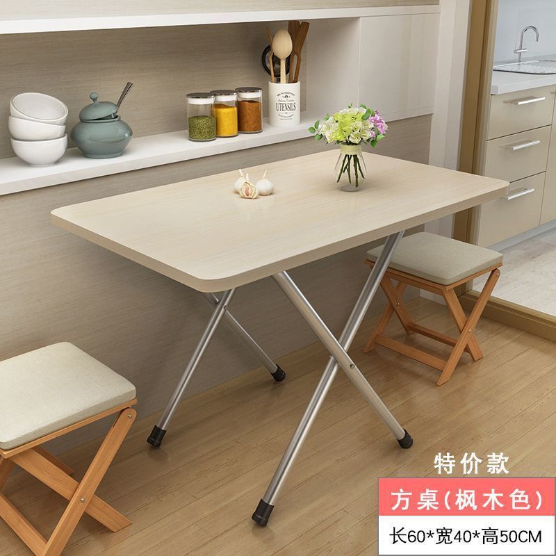 折りたたみテーブル、家庭用ダイニングテーブル、賃貸住宅、賃貸、小さなテーブル、寮、屋外ポータブル屋台、シンプルな正方形テーブル|undefined