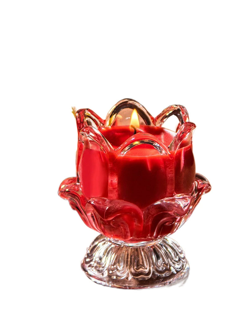 Candle, glass flashlight, lamp socket odorless