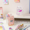 Acrylic cartoon pens holder, stationery for elementary school students, universal storage box, with little bears