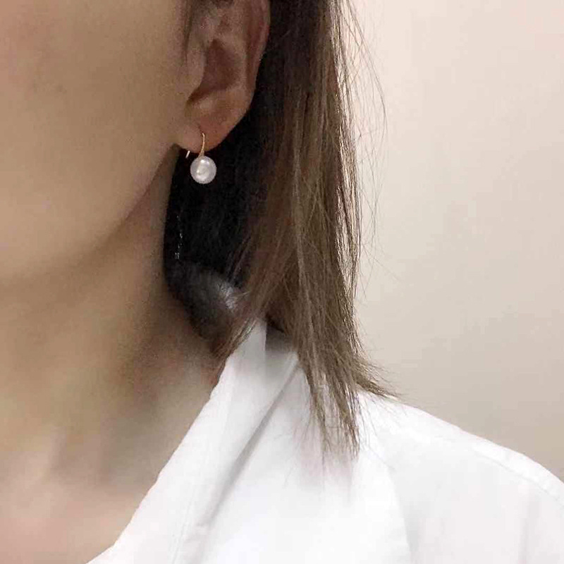 925纯银耳钩 天然淡水珍珠 精工手作 简约气质