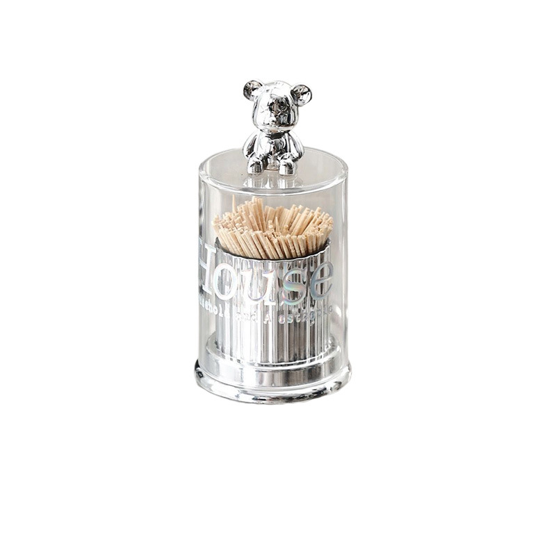 Plastic light luxury storage bucket mildew-proof cotton swab toothpick floss and other bulk materials dustproof moisture-proof multifunctional storage tube
