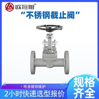 不锈钢截止阀品牌 法兰连接 F304材质 用于毛油装置初步处理原油