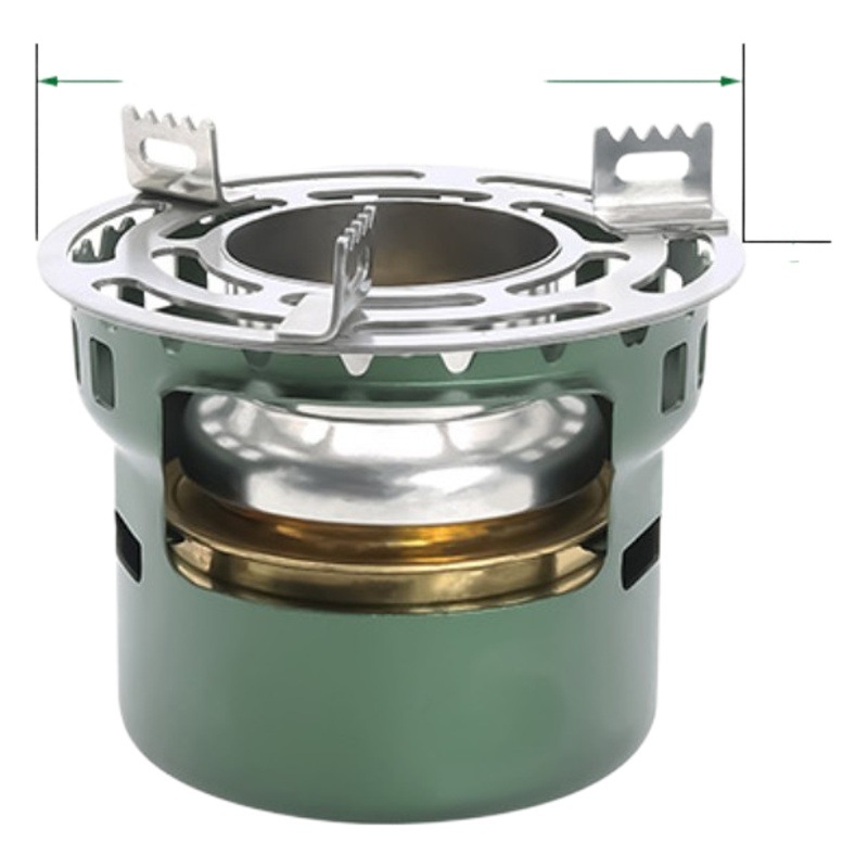 Outdoor aluminum alloy burning stove portable stainless steel stove rack liquid camping stove non-slip stove cover cluster stove