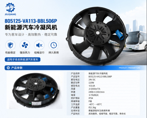 Va113-Bbl506P/1314-00285/1314-0051 New Energy Vehicle Electric Fan for Cooling
