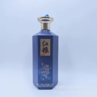定制一批1斤装500ml烤花 喷漆白 酒瓶 普料玻璃瓶  喜宴定制款