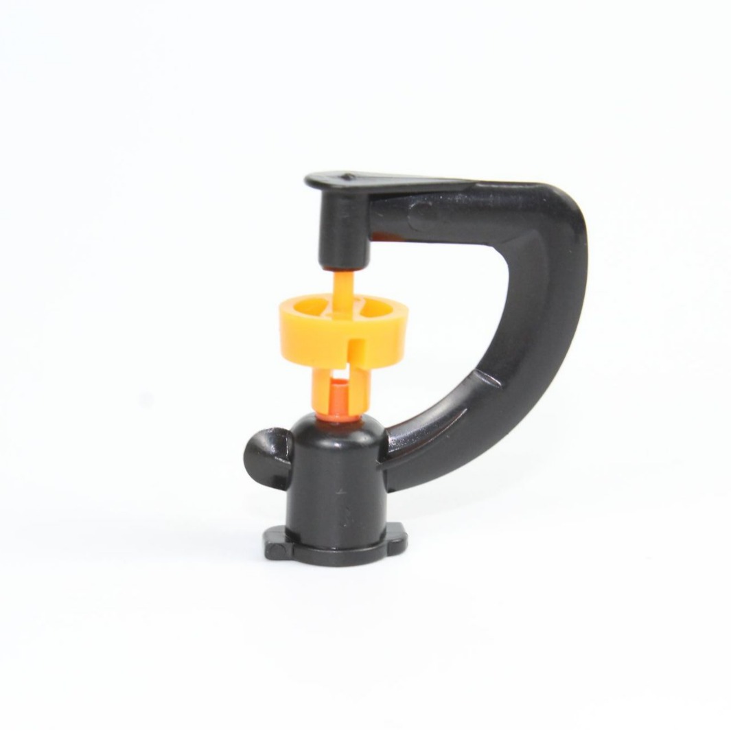 7.5mm de fichaje tipo G rueda giratoria micro boquilla de rotación 360 grados rotación automática invernadero lluvia fina
