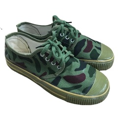 Worksite Anti-slip Yellow Rubber Boots for Men and Women, Farm Rubber Sole Shoes, 90 Large Floral Pattern Combat Boots with Steel Toe