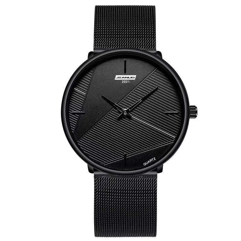 2023 nuevo azul aguja Reloj clásico de los hombres simple creativo negro malla cinturón hombres reloj de cuarzo fabricante en stock suministro directo
