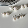 Advanced small design retro earrings from pearl, 2023 collection