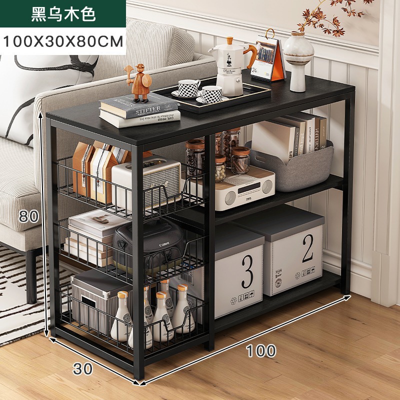 Mesa auxiliar sofá gabinete lateral sala de estar mesa auxiliar sofá móvil moderno minimalista lado té gabinete hogar hierro mesa cuadrada