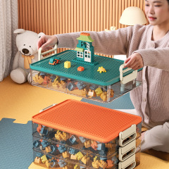 小粒レゴ収納ボックス積み木収納ボックス子供玩具部品分類仕分け整理ボックス分格分注