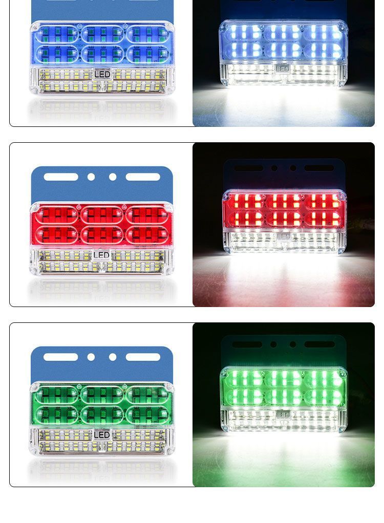 24V Truck Super Bright Waterproof 3-Row Side Marker Light