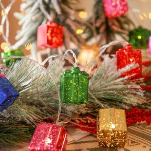 led small colored lights flashing lights string lights decorative atmosphere lights Christmas tree pendants holiday room layout cross-border hot sale
