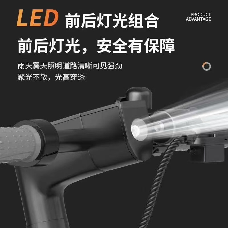 Smart Electric Skateboard, Foldable Electric Scooter with Lithium Battery, Foldable Two-Wheeled Electric Vehicle for Commuting