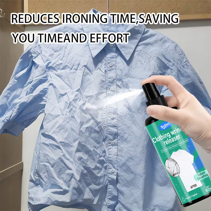 Clothing Wrinkle Removal Spray Quickly Eliminates Wrinkles, No Ironing Required, and Restores the Flatness of the Clothing, Smoothing Out Wrinkles Clothing Wrinkle Removal Spray Quickly Eliminates Wrinkles, No Ironing Required, and Restores the Flatness of the Clothing, Smoothing Out Wrinkles