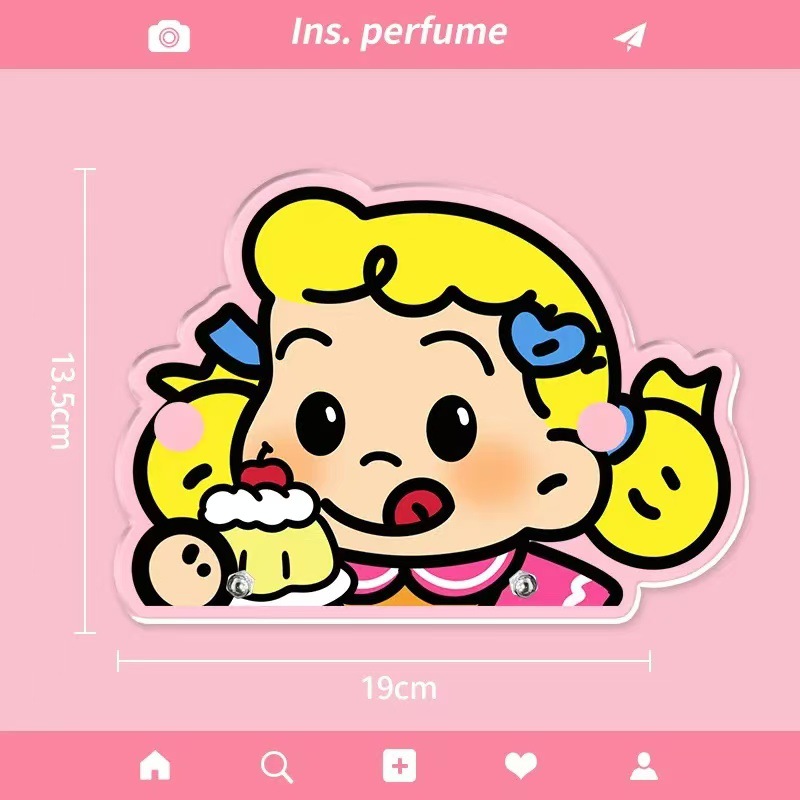Pequeño libro rojo con el mismo estilo Sanrio kt cat Pacha marco de almacenamiento de gafas de perro lindo adorno de escritorio acrílico de alto valor image 16
