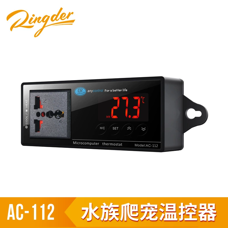 AC-112 подключаемый термостат для домашних животных, поддерживающий обогревательное оборудование для рептилий, контроллер температуры может быть настроен по индивидуальному заказу