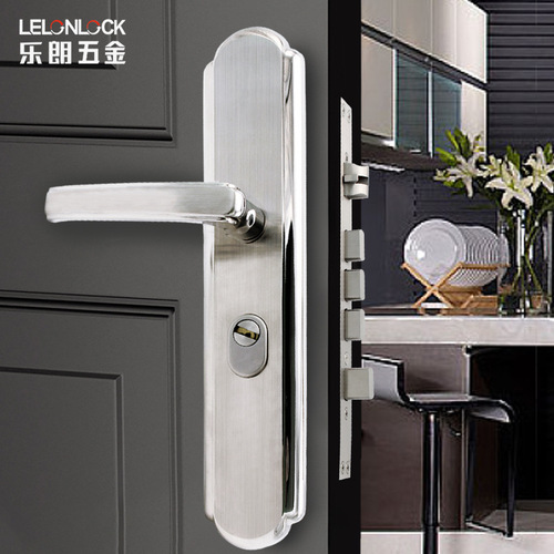 Lelang wholesale stainless steel anti-theft door panel lock 3.0 thickened entry door mechanical door lock door panel lock
