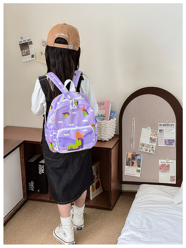 Anti-theft Geometric Casual Kids Backpack display picture 2