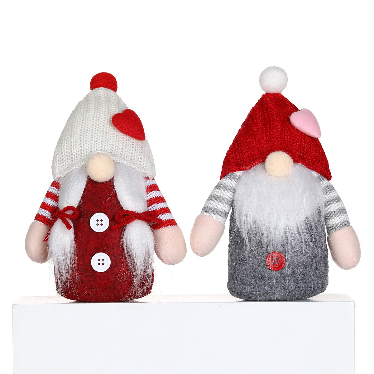 Nuevo día de San Valentín muñecas de amor muñecas sombreros de punto decoraciones de Navidad pequeños regalos pequeños adornos