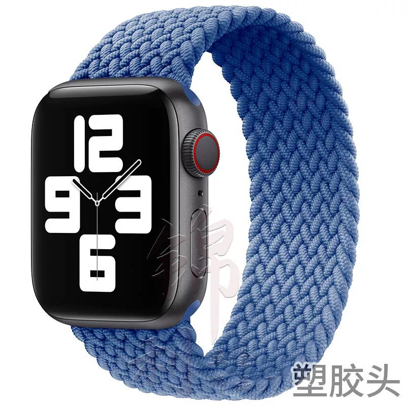 Ремешок для часов (Apple) нейлоновый тканый эластичный однослойный, 22 мм пластиковый разъем, длины 125–165 мм
