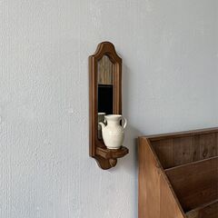 Wensen ホーム壁掛け燭台装飾ミラー壁ヴィンテージ中古アロマテラピー装飾品インレトロな収納壁掛けミラー