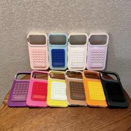 ins简约吸盘支架适用iPhone18PROMAX手机壳新款16/15/14小众13/12