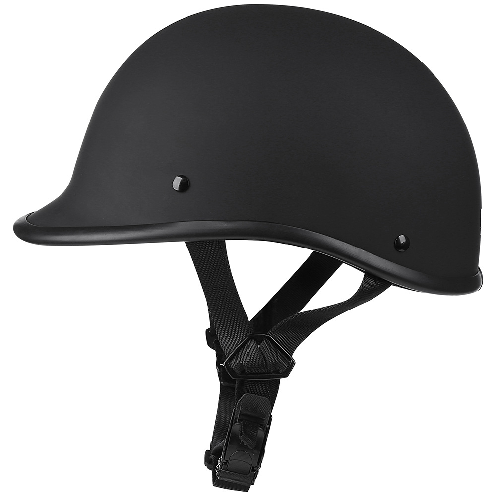 American Retro Motorcycle Half Helmet Men Electric Motorcycle Helmet Half-Domed Harley Helmet Women Safety Hat Carbon Fiber