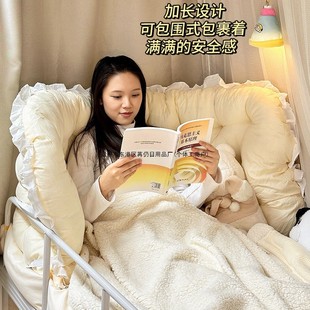 Student Dormitory Iron Bed Headboard Cushion Bed Rail Soft Anti-Collision Pillow Bed Backrest Artifact Transformation Top Bunk Essentials for Girls