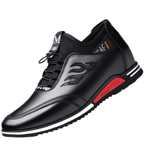 Spring and autumn men's casual shoes leather high-top casual shoes comfortable and wear-resistant soft-soled sports shoes men's shoes foreign trade cross-border