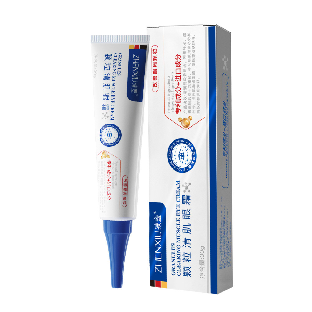 Granular Zhenshi limpia la piel crema de ojos, antiarrugas, alta humectación, líneas ligeras, relajación de la piel, crema de ojos hidratante, fabricante genuino
